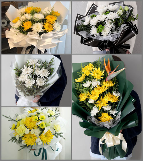 山东莱芜莱城区牛泉镇东牛泉村白事花束代送